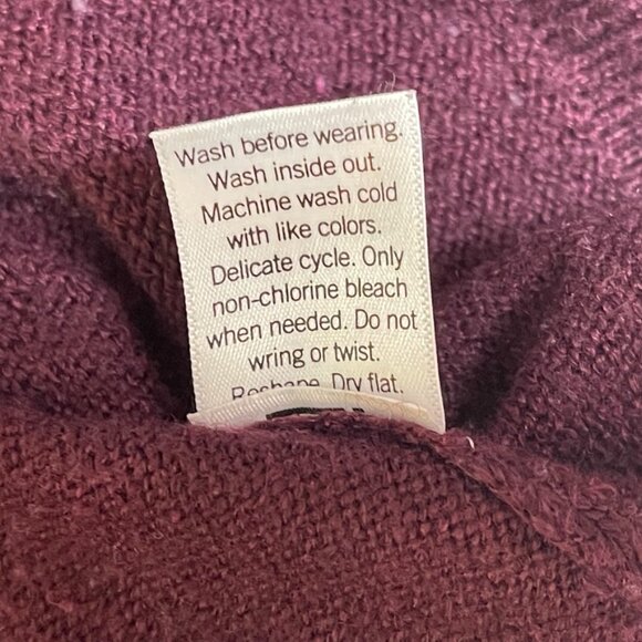 Sonoma Burgundy Lightweight Funnel Neck Sweater - Small - Picture 7 of 7